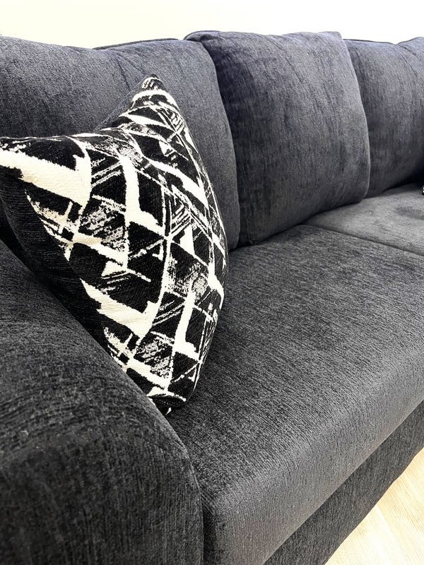 210 BLACK - 2PC Sofa and Loveseat Set