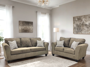 210 BROWN - 2PC Sofa and Loveseat Set