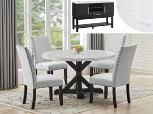 1319RD-1320-SB.jpg 1319RD-1320-SB VANCE FAUX ROUND TBL/SIDE CHAIRS