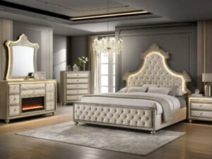 Majesty2 Beige 4PC or 5PC Set - Queen, King