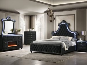 Majesty2 Black 4PC or 5PC Set - Queen, King