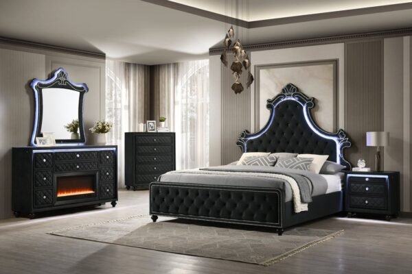 Majesty2 Black 4PC or 5PC Set - Queen, King