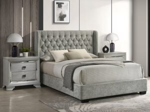 5094LG.jpg 5094LG DAPHNE BED LIGHT GREY