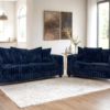 510 Navy - Sofa & Loveseat Set