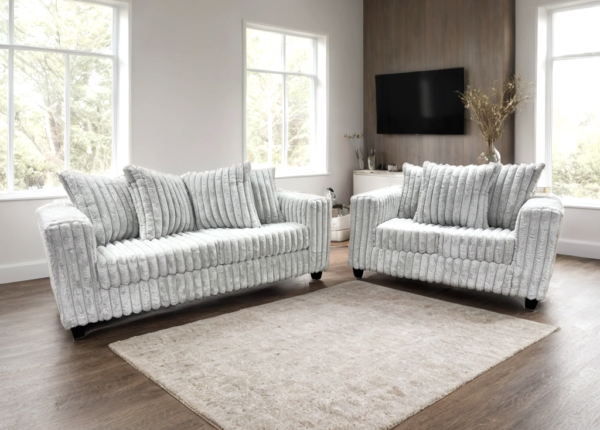 510-2pc-gray_orig.png 510 Gray - Sofa & Loveseat Set