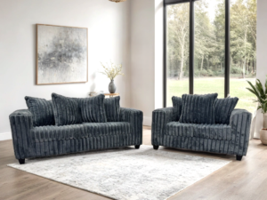 510 Charcoal - Sofa & Loveseat Set