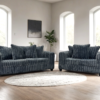 510 Charcoal - Sofa & Loveseat Set