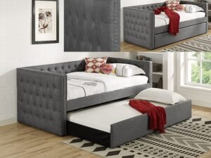5335GY-SET TRINA GREY DAYBED