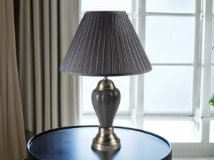 6115GY PORCELAIN LAMP GREY