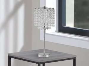 6213T-CH-1 CHROME TABLE LAMP 19"H