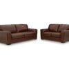 Ashley 729-07 Sofa & Loveseat Set (TOP-GRAIN)