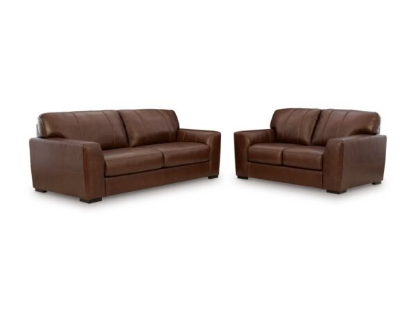 Ashley 729-07 Sofa & Loveseat Set (TOP-GRAIN)
