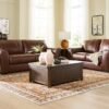 Ashley 729-07 Sofa & Loveseat Set (TOP-GRAIN)