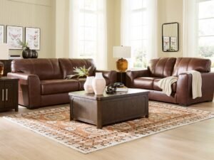 Ashley 729-07 Sofa & Loveseat Set (TOP-GRAIN)