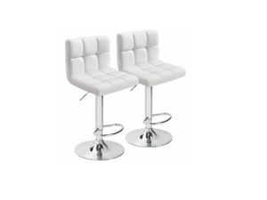 8100 White - Adjustable Barstool