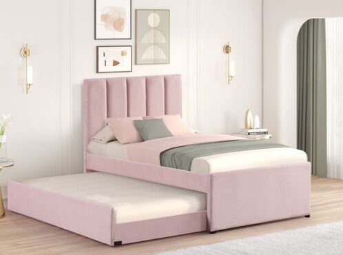 9628fb04-9eba-44b2-b277-7ff65472a247-1.jpg MAYA - Pink Twin, Full Platform Bed w/ Trundle