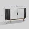 Solara Sideboard (Grey Silver)