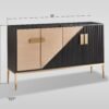 Divolia Sideboard (Grey Black)