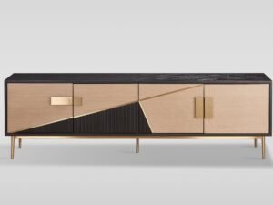 Divolia TV Stand (Black & Grey)