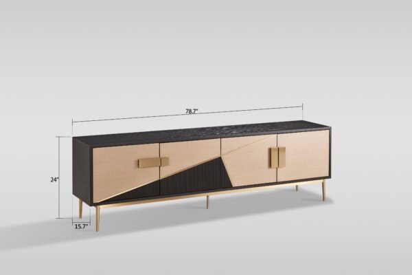 Divolia TV Stand (Black & Grey)
