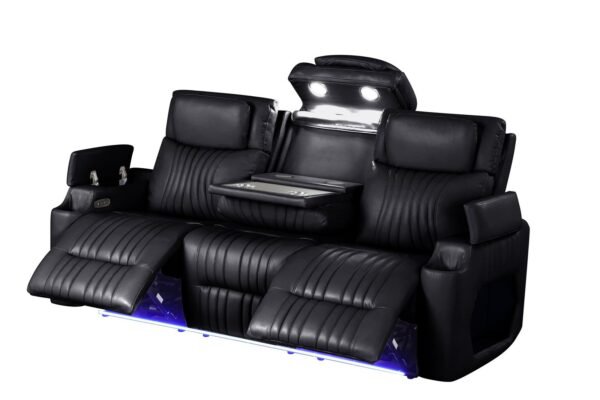 Nancy 3PC Recliner Set Black (SOLD OUT)