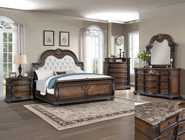 B1610.jpg SETB1610 STANLEY BEDROOM GROUP -COFFEE BROWN