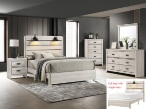 B6810.jpg SETB6810 CARTER BEDROOM GROUP WHITE