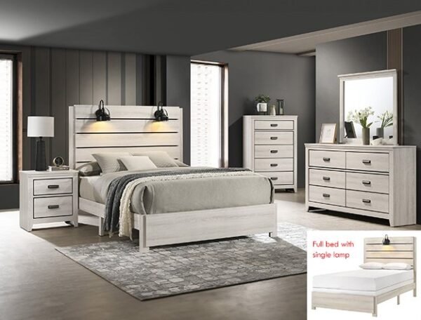 B6810.jpg SETB6810 CARTER BEDROOM GROUP WHITE