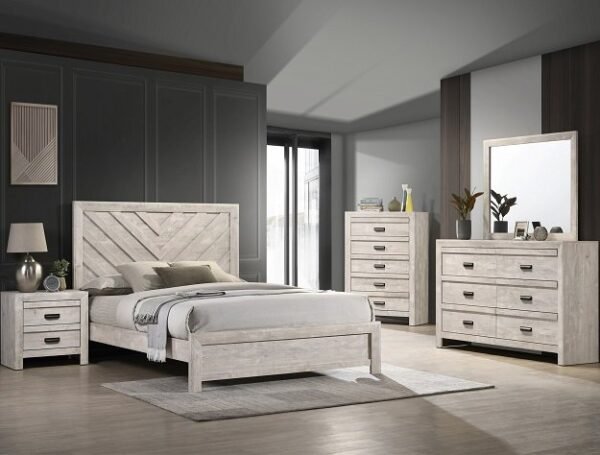 SETB9330 VALOR BEDROOM GROUP WHITE