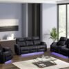 Nancy 3PC Recliner Set Black (SOLD OUT)