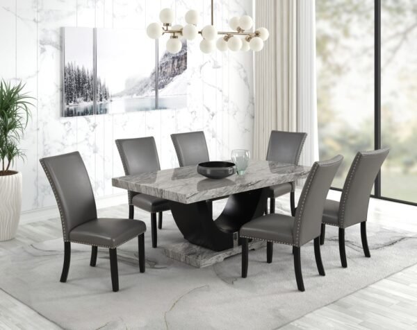 D210-1.jpg Viviana 7PC Dining Grey Set (SOLD OUT)
