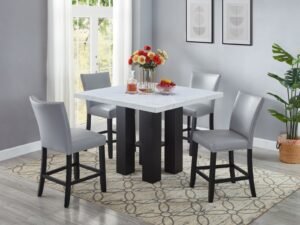 D523-T-w-D524.jpg Granada Dining 5PC Set Grey
