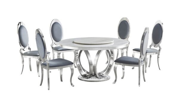 D615_GREY_CHROME_1.jpg D615 Maxi Table (Cream/Chrome)