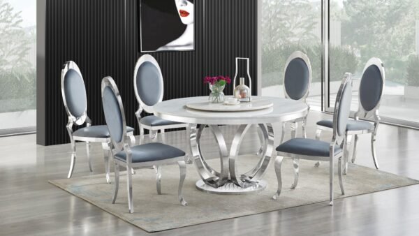 D615_GREY_CHROME_1.1.jpg D615 Maxi Table (Cream/Chrome)