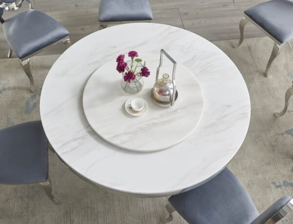 D615_GREY_CHROME_2.jpg D615 Maxi Table (Cream/Chrome)