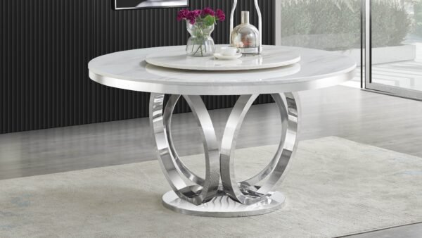 D615_GREY_CHROME_3.jpg D615 Maxi Table (Cream/Chrome)