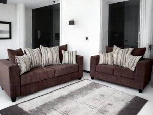 Sofa & Loveseat Luna Brown (SOLD OUT)