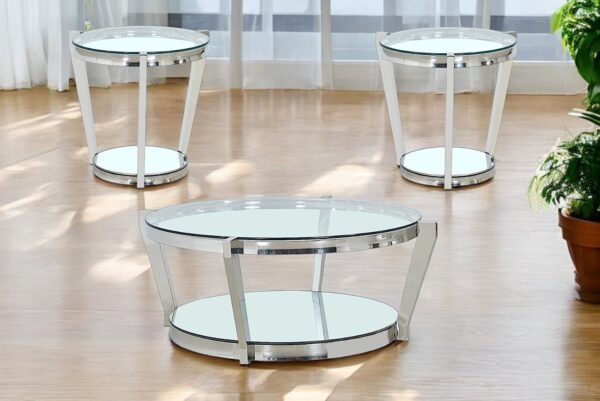 Photoroom_20250224_144951.jpg Crystal 3 PC Coffee Table Set - Silver