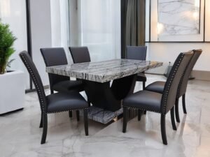 Viviana 7PC Dining Set Black (SOLD OUT)