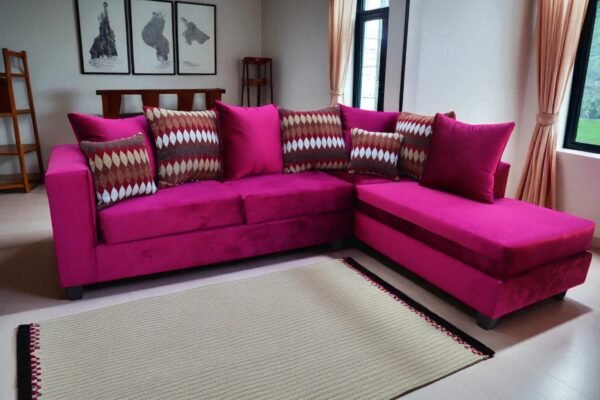 Sectional Burgundy