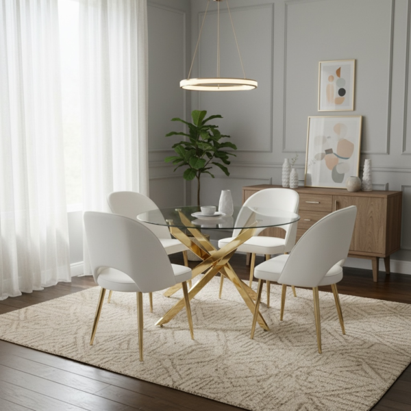 Photoroom_20260115_130320.png Cream Gold Round Dining Set