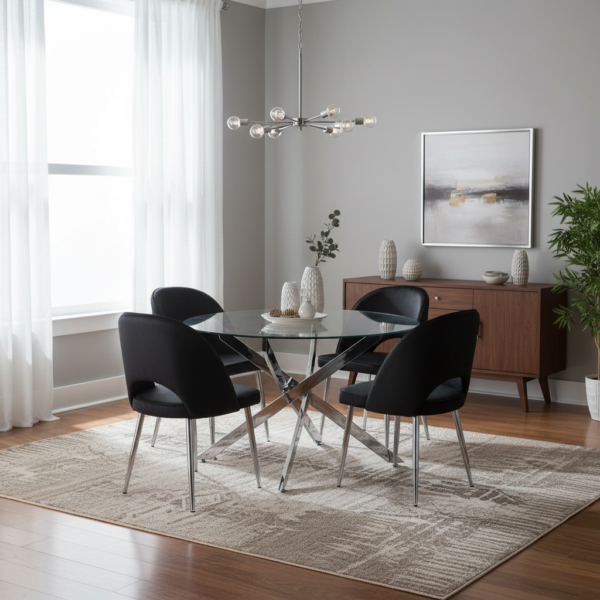 Photoroom_20260115_131010.png Black Silver Round Dining Set