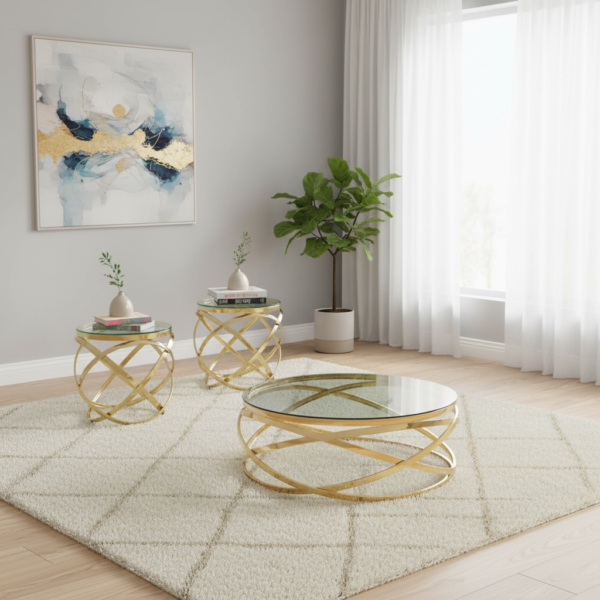 Photoroom_20260115_151717.png Mendoza 3PC Coffee Table Set - Gold