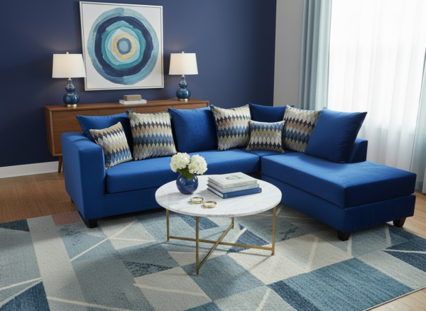 Sectional Blue
