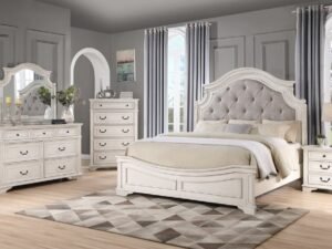 b6000-antique-white_orig.jpg B6010 - 4pc or 5pc Bedroom Set - Queen, King