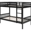 BB12 Twin/Twin Bunk Bed Black