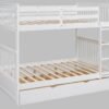 BB31 Full/Full Bunk Bed w/Twin Trundle White