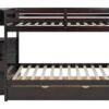 BB50 FULL/FULL Bunk Bed w/Twin Trundle + Staircase Storage