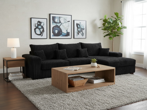 9523 Sectional Black