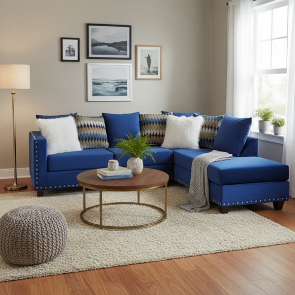 Sectional Blue Velvet (sold out)